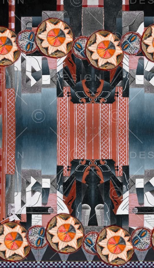 中国风印花华亿平台图片