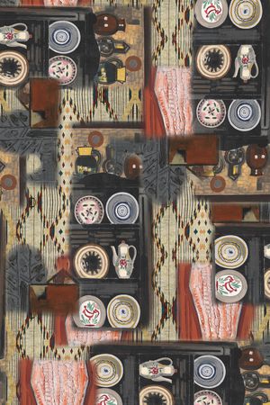 中国风印花华亿平台图片