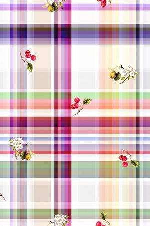 几何格子印花华亿平台图片