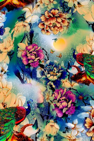 香云纱印花华亿平台图片