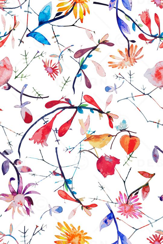 花鸟印花华亿平台图片