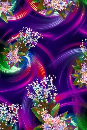 树枝印花华亿平台图片