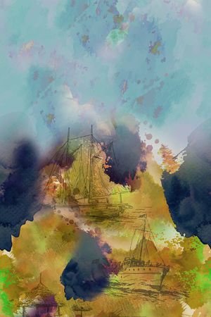 复古印花华亿平台图片