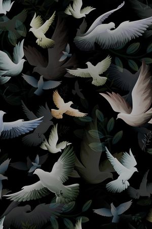 清新风印花华亿平台图片