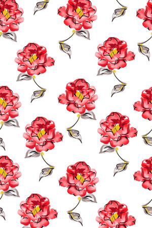 花卉印花华亿平台图片