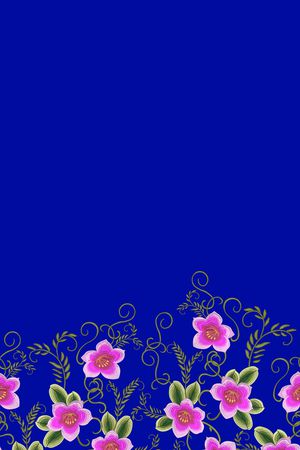 绣花花卉印花华亿平台图片