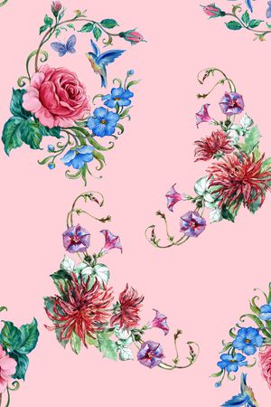 牵牛花印花华亿平台图片