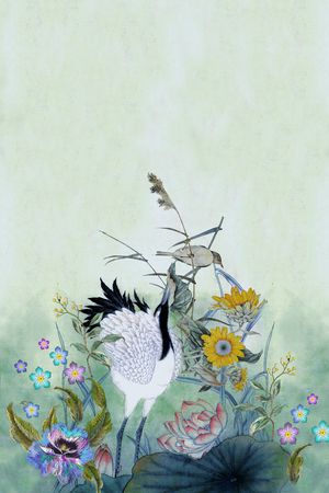 花鸟印花华亿平台图片