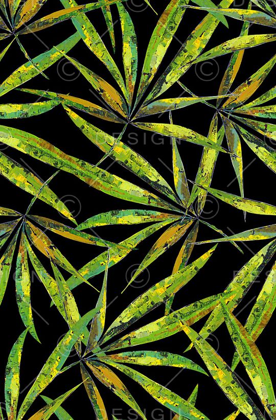 树叶印花华亿平台图片