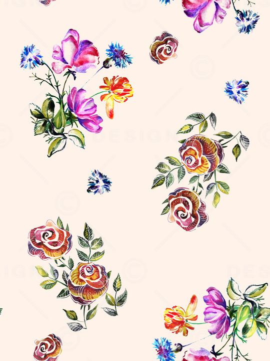 小碎花印花华亿平台图片