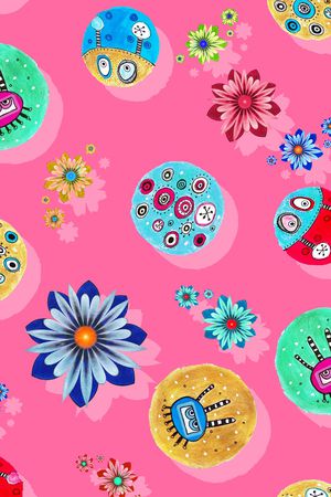 手绘印花华亿平台图片