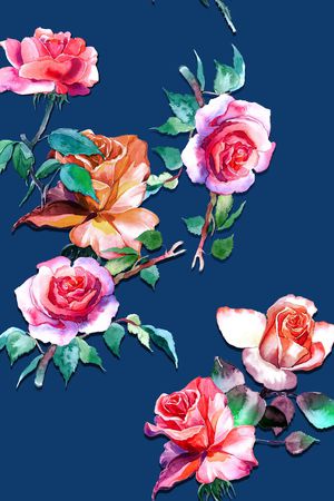 玉兰花印花华亿平台图片