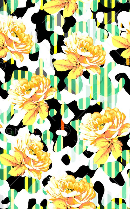 时尚活力迷彩机理印花华亿平台图片