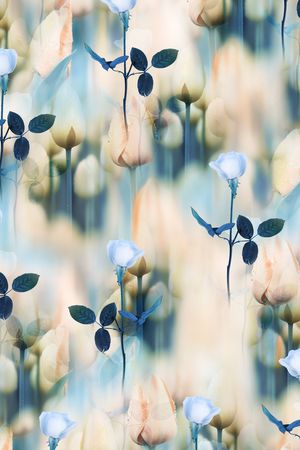 玫瑰印花华亿平台图片