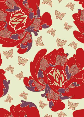 花朵印花华亿平台图片