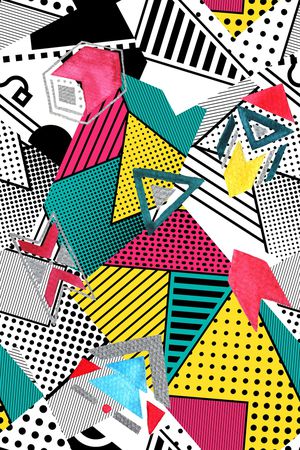 不规则几何印花华亿平台图片