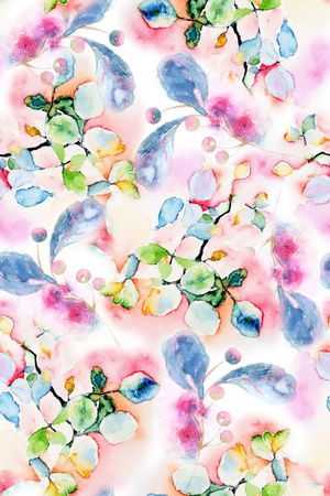 水彩印花华亿平台图片