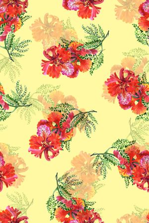 淡雅时尚印花华亿平台图片