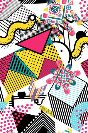 不规则几何印花华亿平台图片