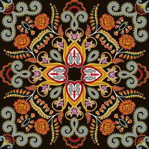 民族风印花华亿平台图片