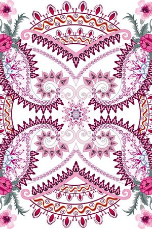 民族风印花华亿平台图片