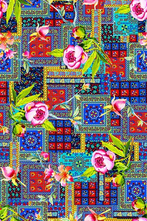 民族风印花华亿平台图片