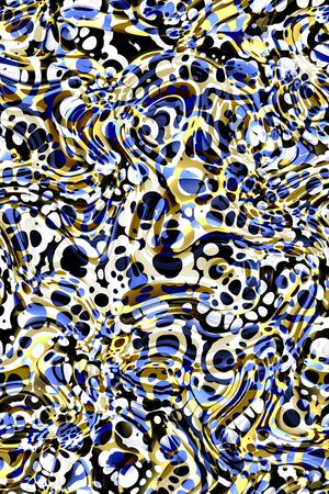 抽象几何印花华亿平台图片