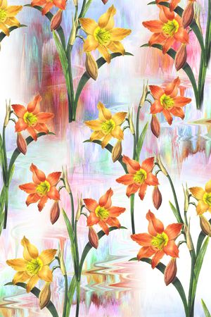 花卉印花华亿平台图片