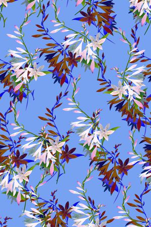 春夏清爽雪纺真丝棉丝巾布料泳装童趣印花印花华亿平台图片