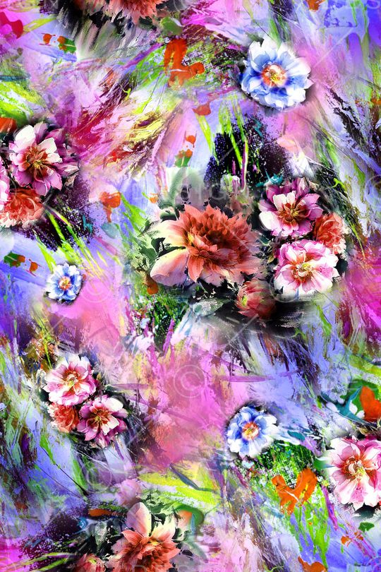 牡丹印花华亿平台图片