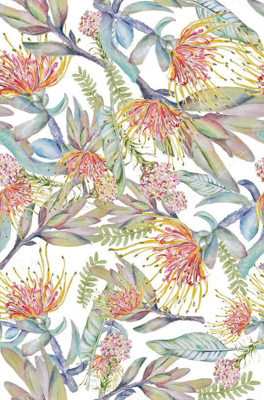 叶子植物印花华亿平台图片