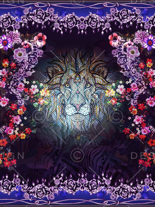 动物纹印花华亿平台图片