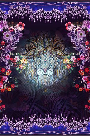 动物纹印花华亿平台图片