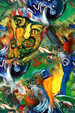 抽象印花华亿平台图片