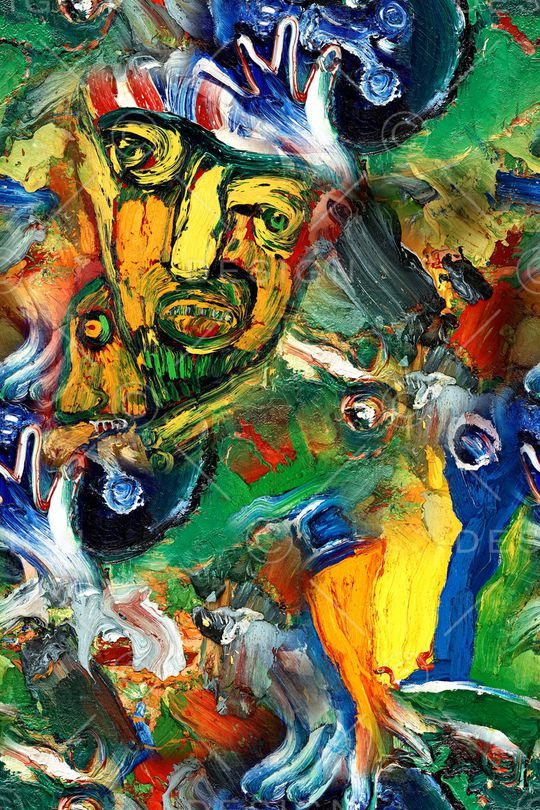 抽象印花华亿平台图片