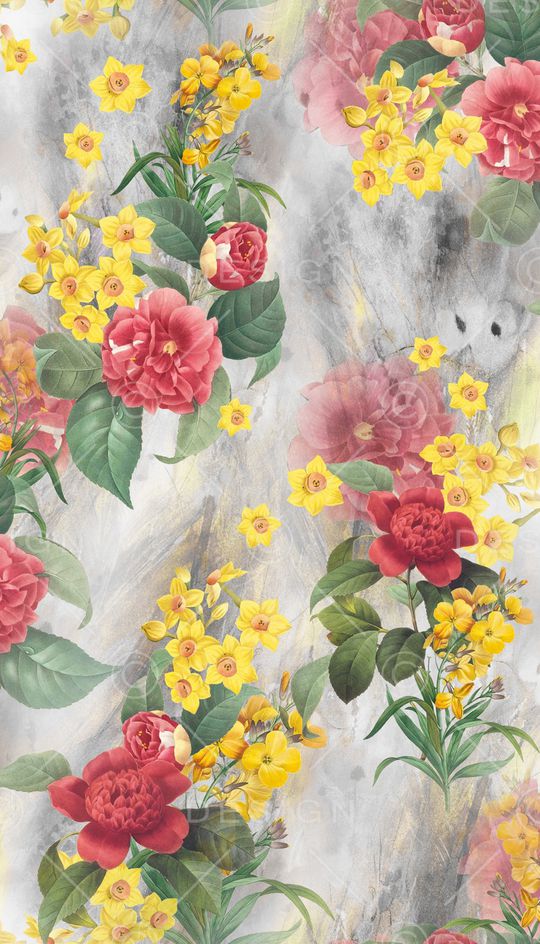 花卉印花华亿平台图片