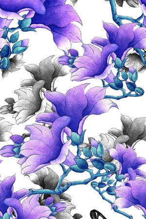 水墨印花华亿平台图片