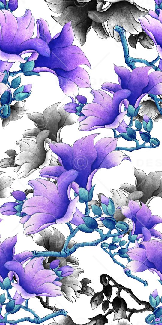 水墨印花华亿平台图片