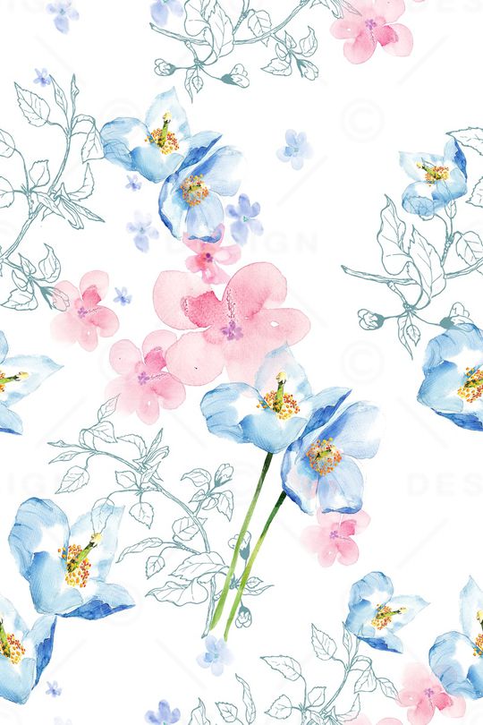 清新雅致印花华亿平台图片