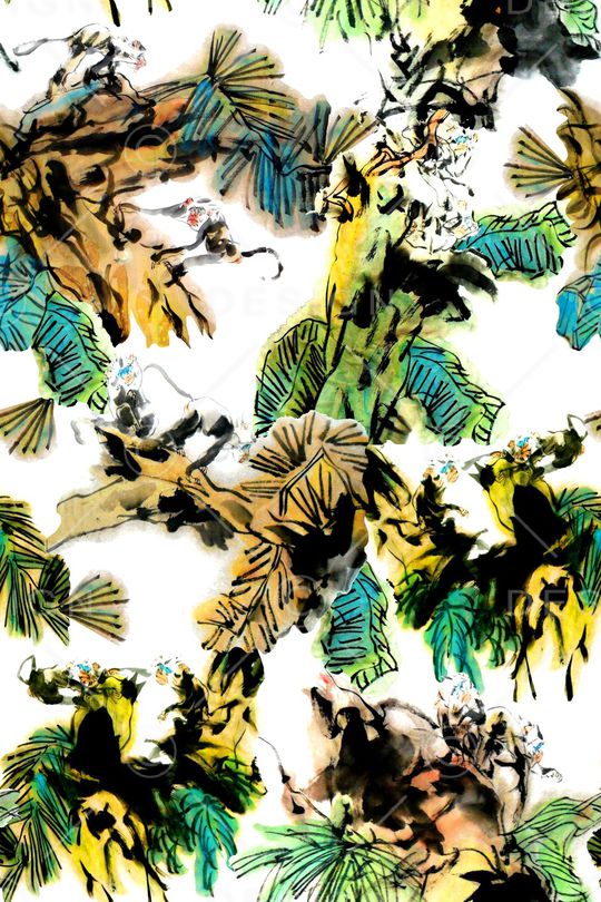 线描印花华亿平台图片