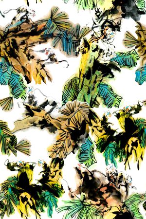 线描印花华亿平台图片