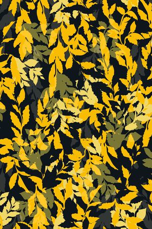 抽象叶子印花华亿平台图片