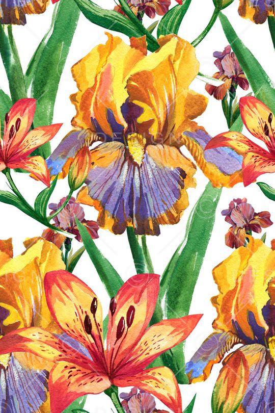 艺术花卉印花华亿平台图片