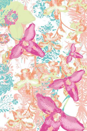 兰花印花华亿平台图片