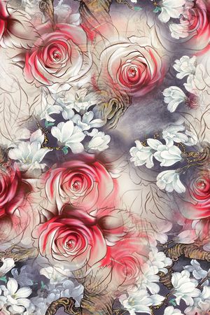 玫瑰印花华亿平台图片