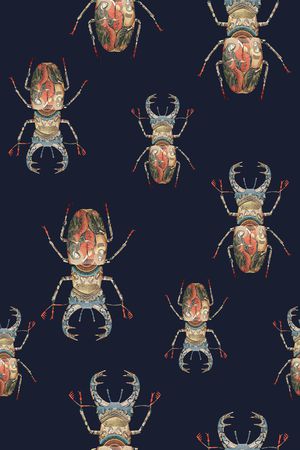 昆虫印花华亿平台图片