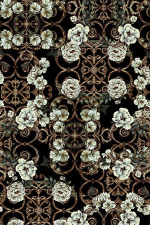 牡丹印花华亿平台图片