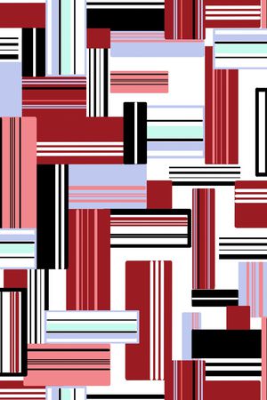 不规则几何印花华亿平台图片