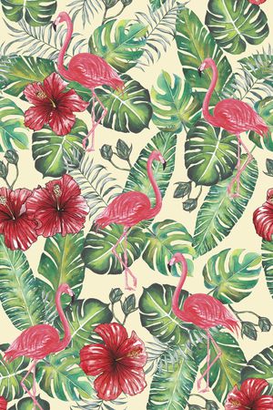 棕榈叶印花华亿平台图片