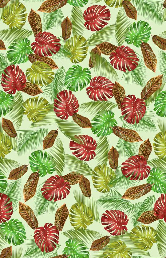 棕榈叶印花华亿平台图片